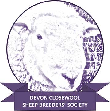 Devon closewool logo of a sheeps head for the sheep breeders society