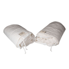 Rolled split duvet sections showing individual modular duvet halves