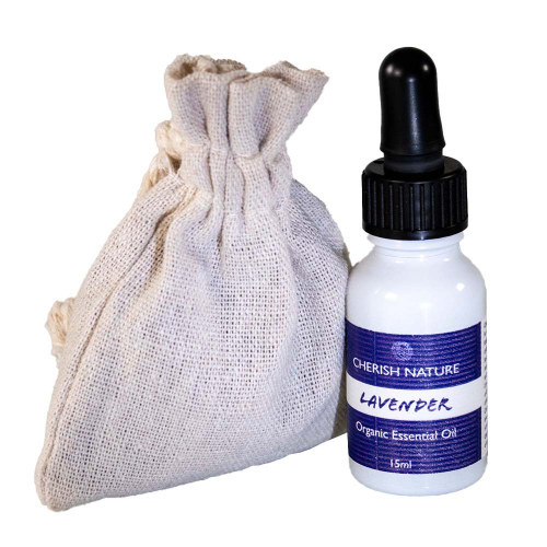 Organic Lavender Oil 15ml and Lavender Flower Sachet