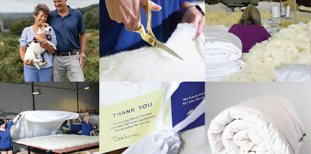 The care that goes into handcrafting our 100% British wool duvets
