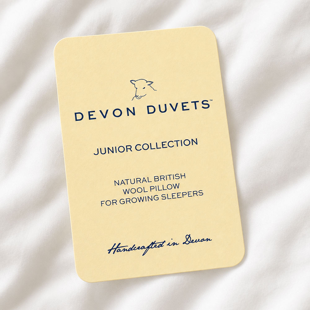 British wool and cotton materials used in natural children’s bedding.