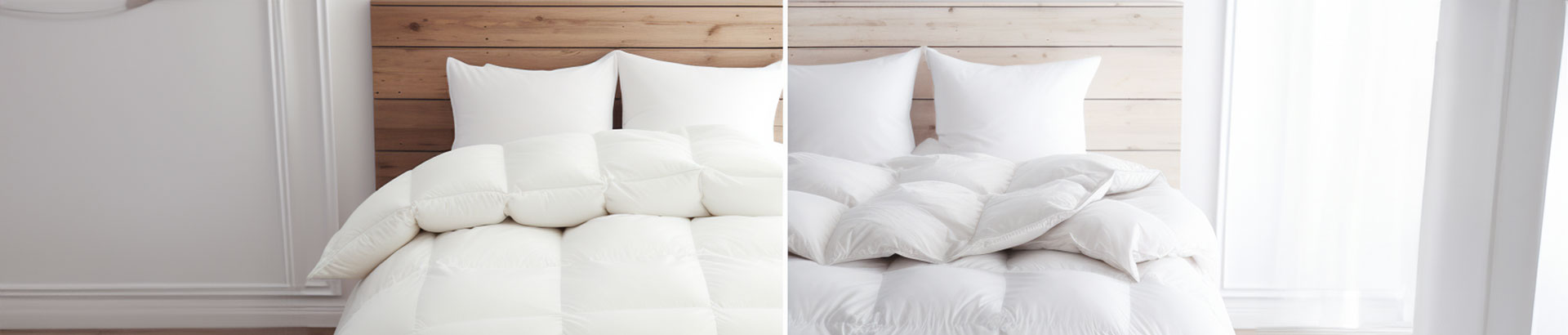 Comparing wool duvets with goose down duvets to find out which is better.