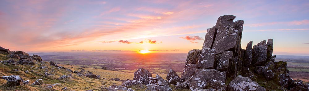 A view from Dartmoor where Devon Duvets workshop is based.