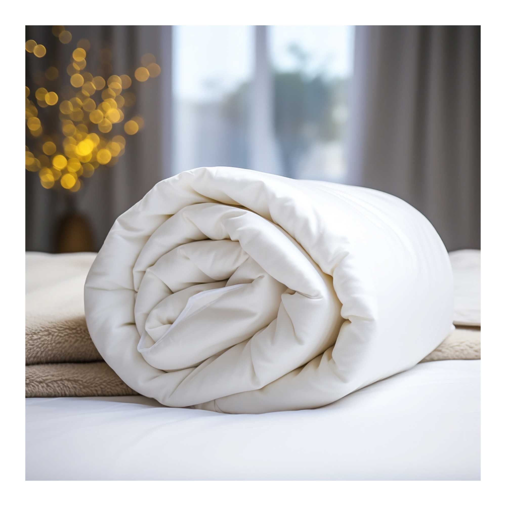 Super King Lightweight Devon Closewool Wool Duvet, natural and temperature-regulating.