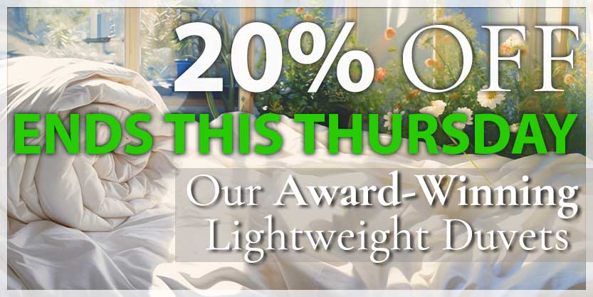 Award winning lightweight duvets individually handcrafted discount code.