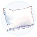 Small childrens logo for pillows.