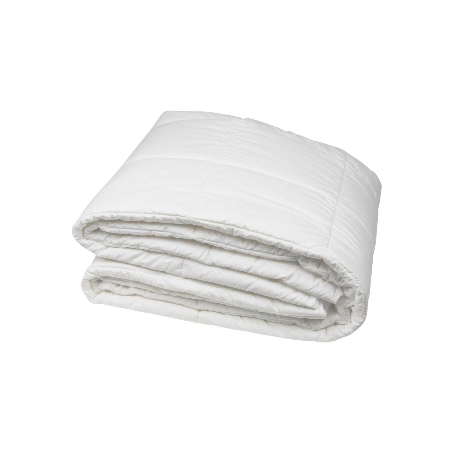 quilted wool mattress protector on its side