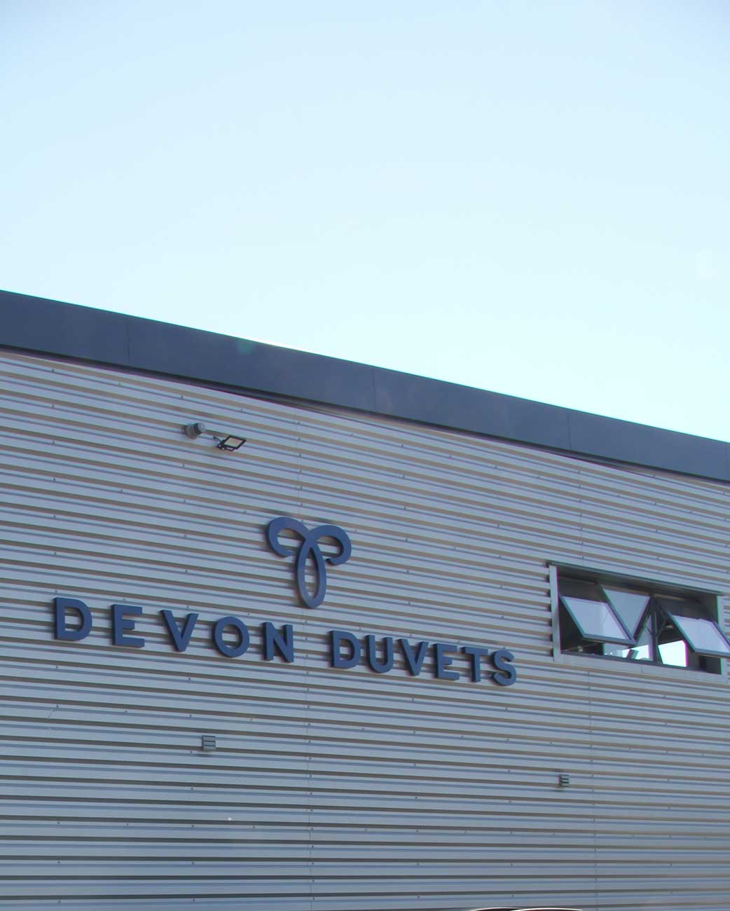 Purpose-built, energy-efficient Devon Duvets workshop where luxury bedding products are handcrafted.