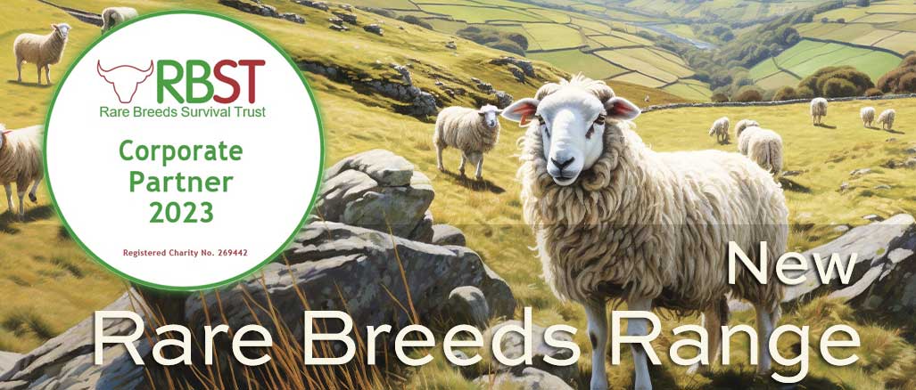 Supporting local famers using the rare breeds trust with logo.