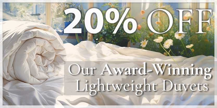 Award winning lightweight duvets individually handcrafted discount code.