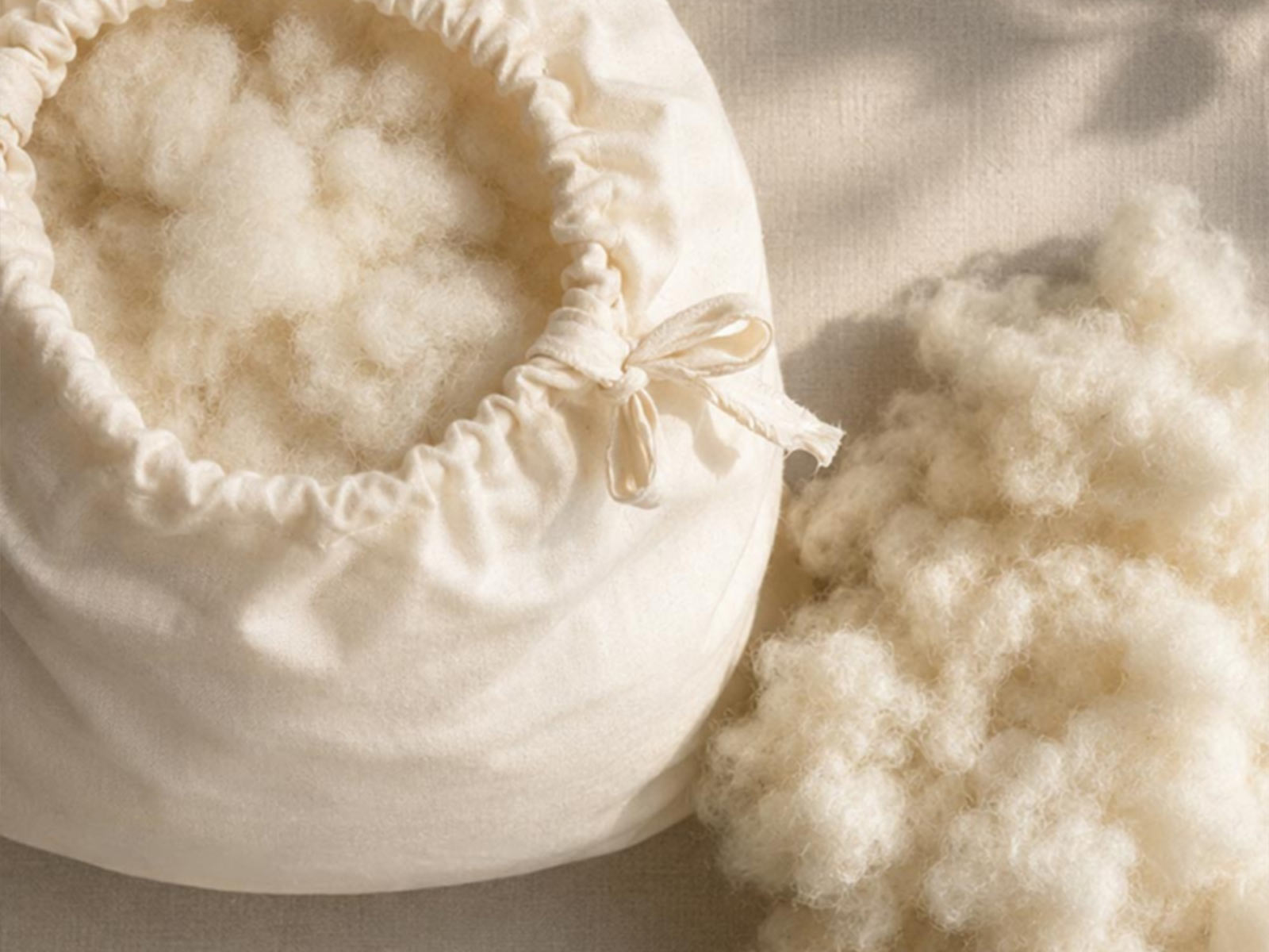 Natural British wool prepared without bleach or chemical treatment