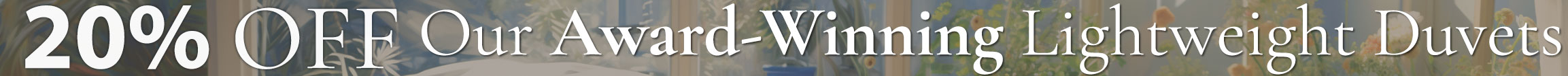 Devon Duvets 20% off promo discount code for luxury bedding.