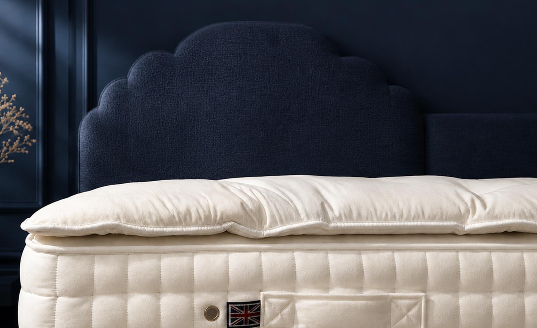 British wool mattress topper individually handcrafted in Devon